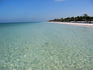 Beautiful Marco Island beach on the Gulf of Mexico.